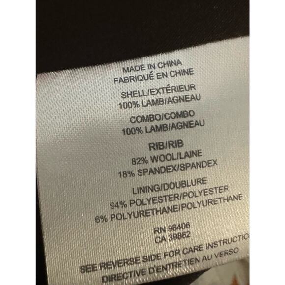 THEORY Shezi Polished Moto Lambskin Leather Jacket Brown - Sz XS - Picture 7 of 9